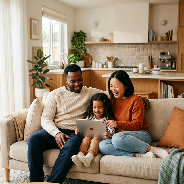 Happy Family using OurFam